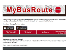Tablet Screenshot of mybusroute.ca
